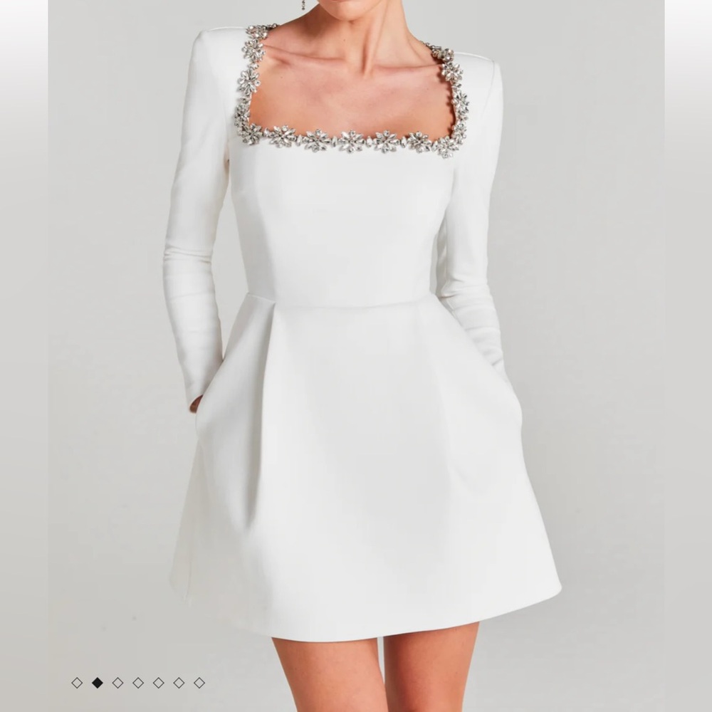 Nadine Merabi Kimberly White Dress